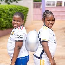 school children and soccer