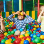Children with balls