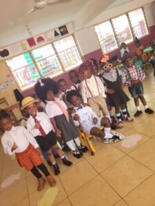 children in old school