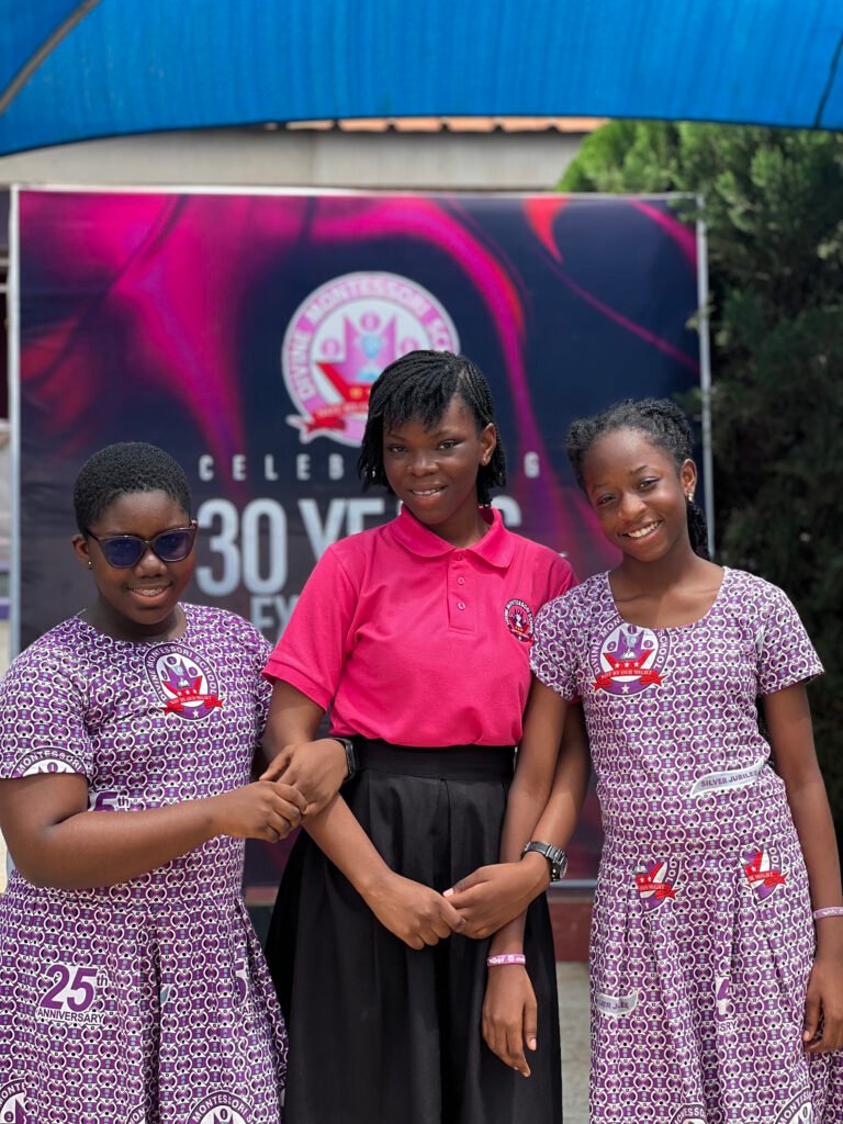 Children in Junior High in Divine Montessori School