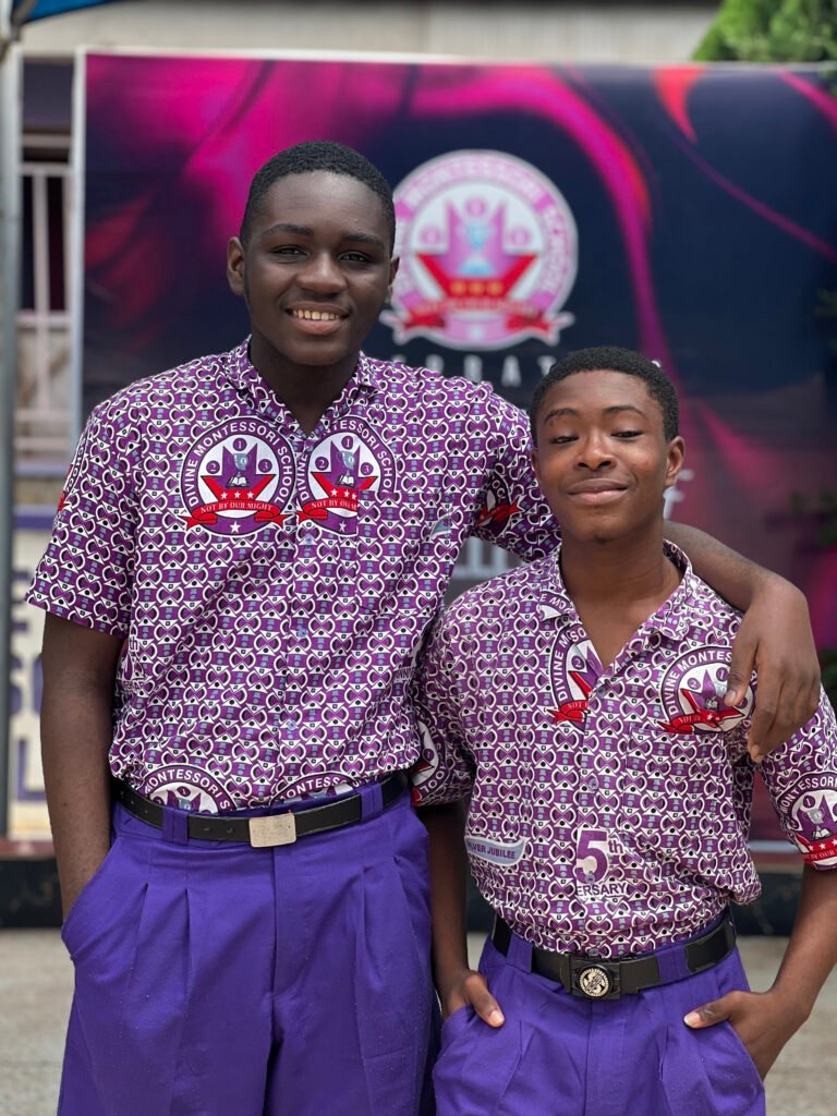 Children in Junior High in Divine Montessori School